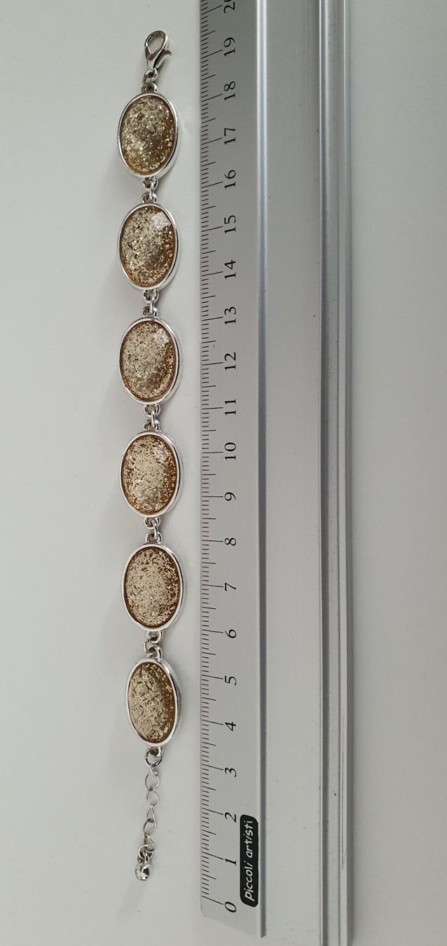 Bracciali & Braccialetti: Armkette, Armband ca. 20cm gold/Glitzer – Usato da Jona venduto da VivianPatrick 4