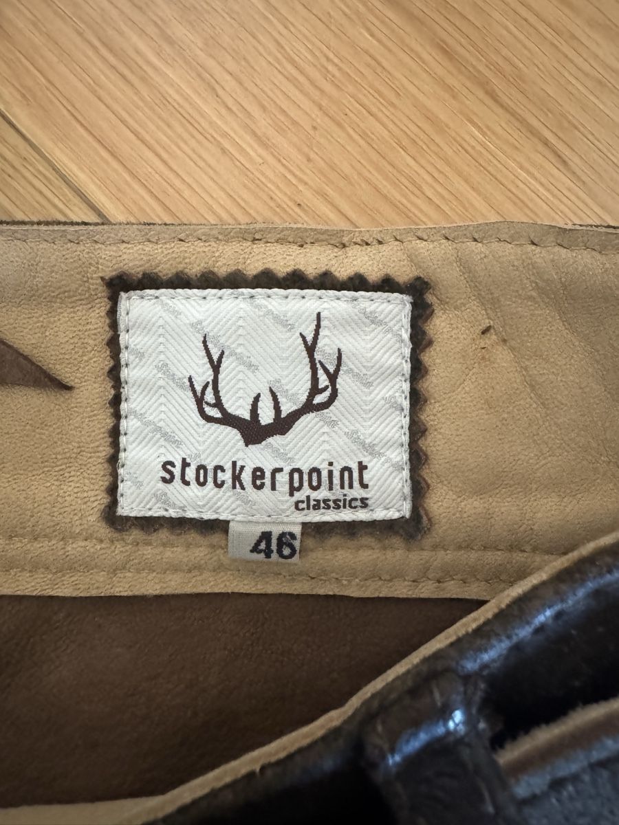 Pantaloni: Lederhose Stockerpoint Classics dunkelbraun Grösse 46 – Nuovo (secondo la descrizione) da Mühlau venduto da Riffraff7 1