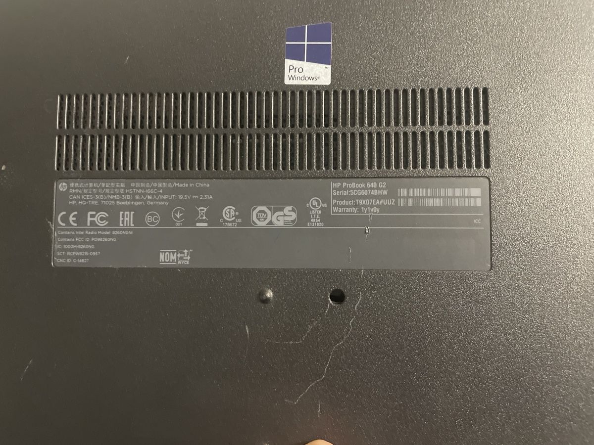 Hewlett Packard Notebook: HP Probook 640 G2 – Usato da Abtwil sg venduto da Kueng.MultiOutlet 6