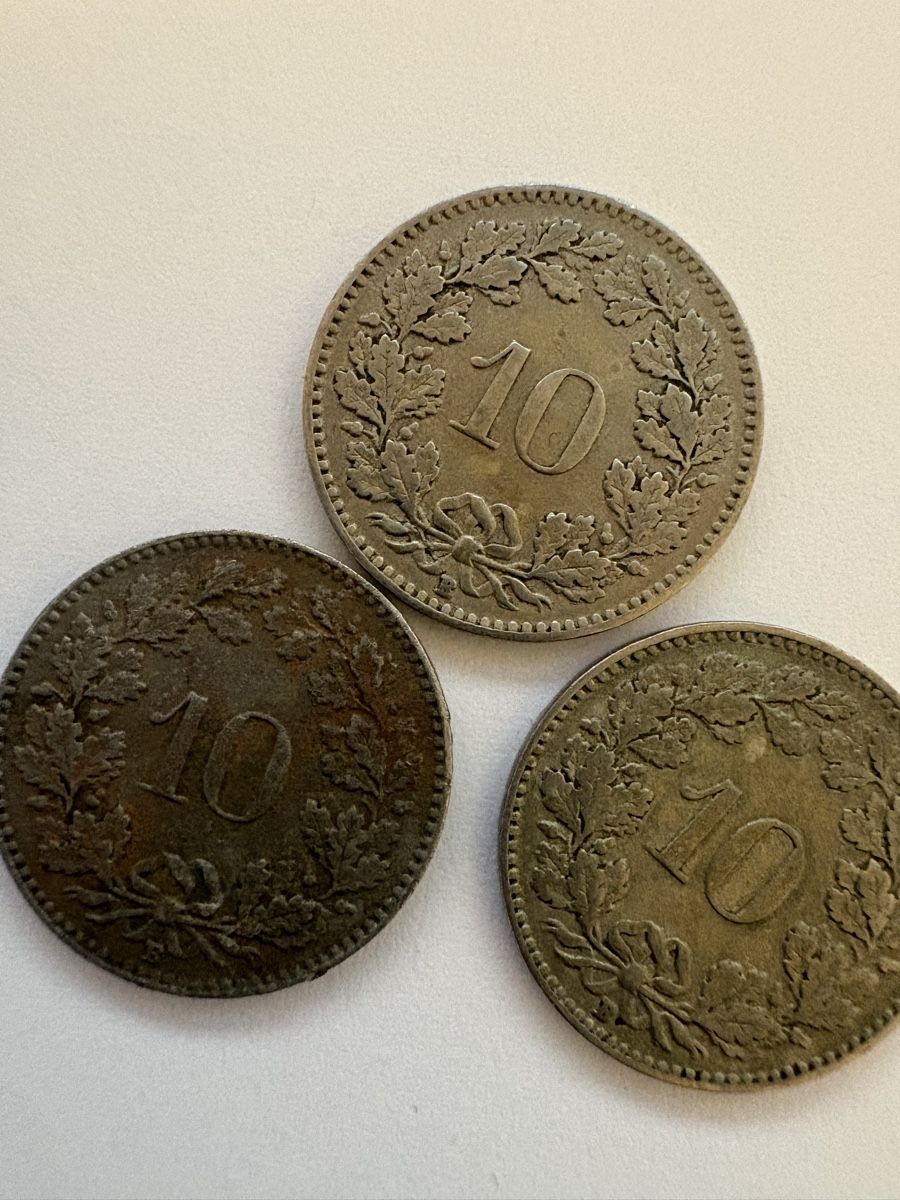 Tutti le monete: 10 Rappen 1921/ 1920/1926 – Usato da Murten venduto da Tzaugg