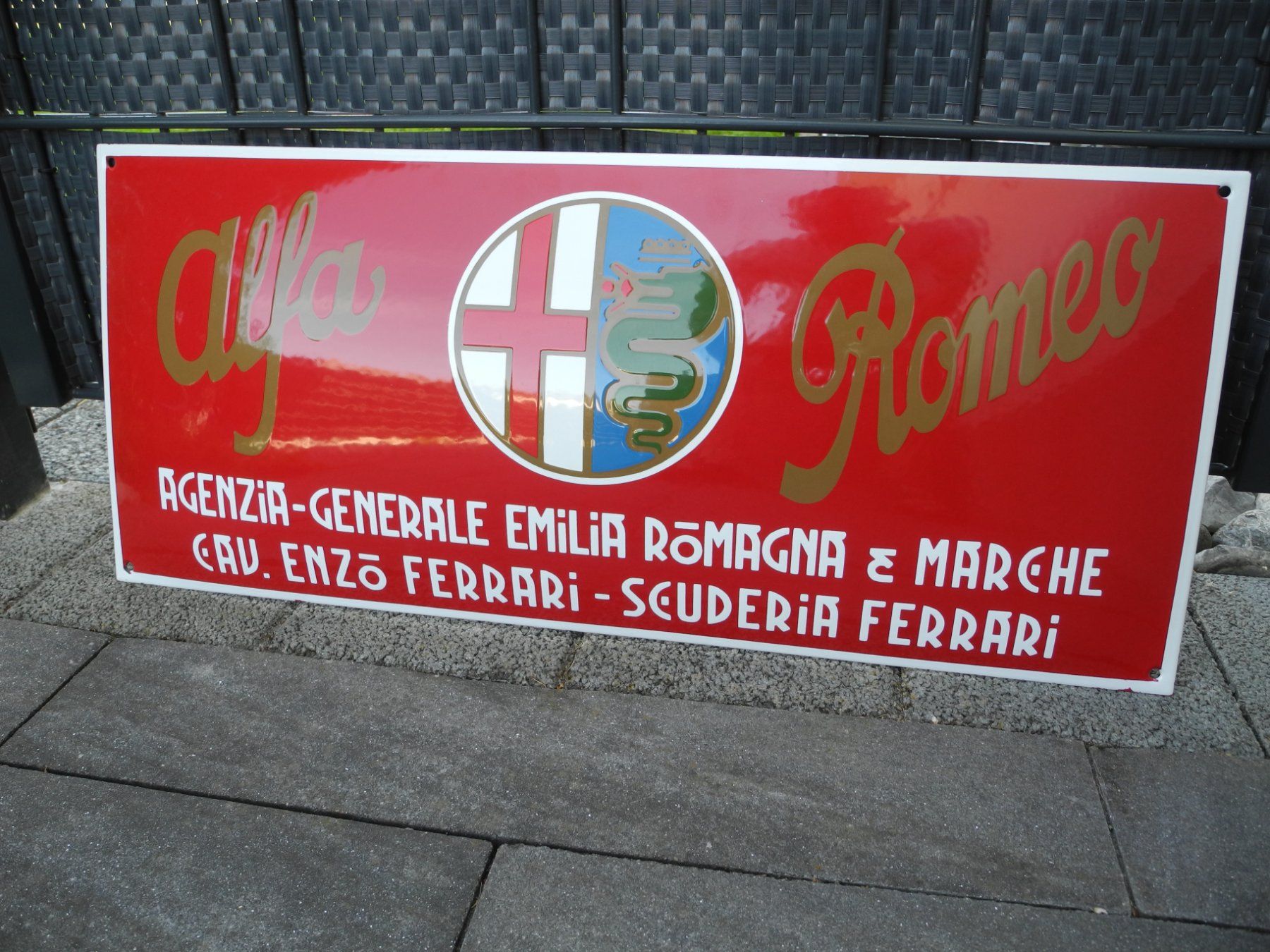 Ecriteaux: ALFA ROMEO EMAILSCHILD – Neuf (Voir description) à Reinach AG par Huckleberrysix 3