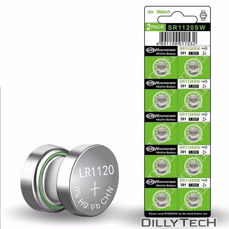 Caricatori & Batterie: Koonenda AG8, SR1120SW, 391 Knopfzellenbatterie - 10 Stk. – Nuovo e nell'imballaggio originale da Erlenbach ZH venduto da dillytech.ch 7