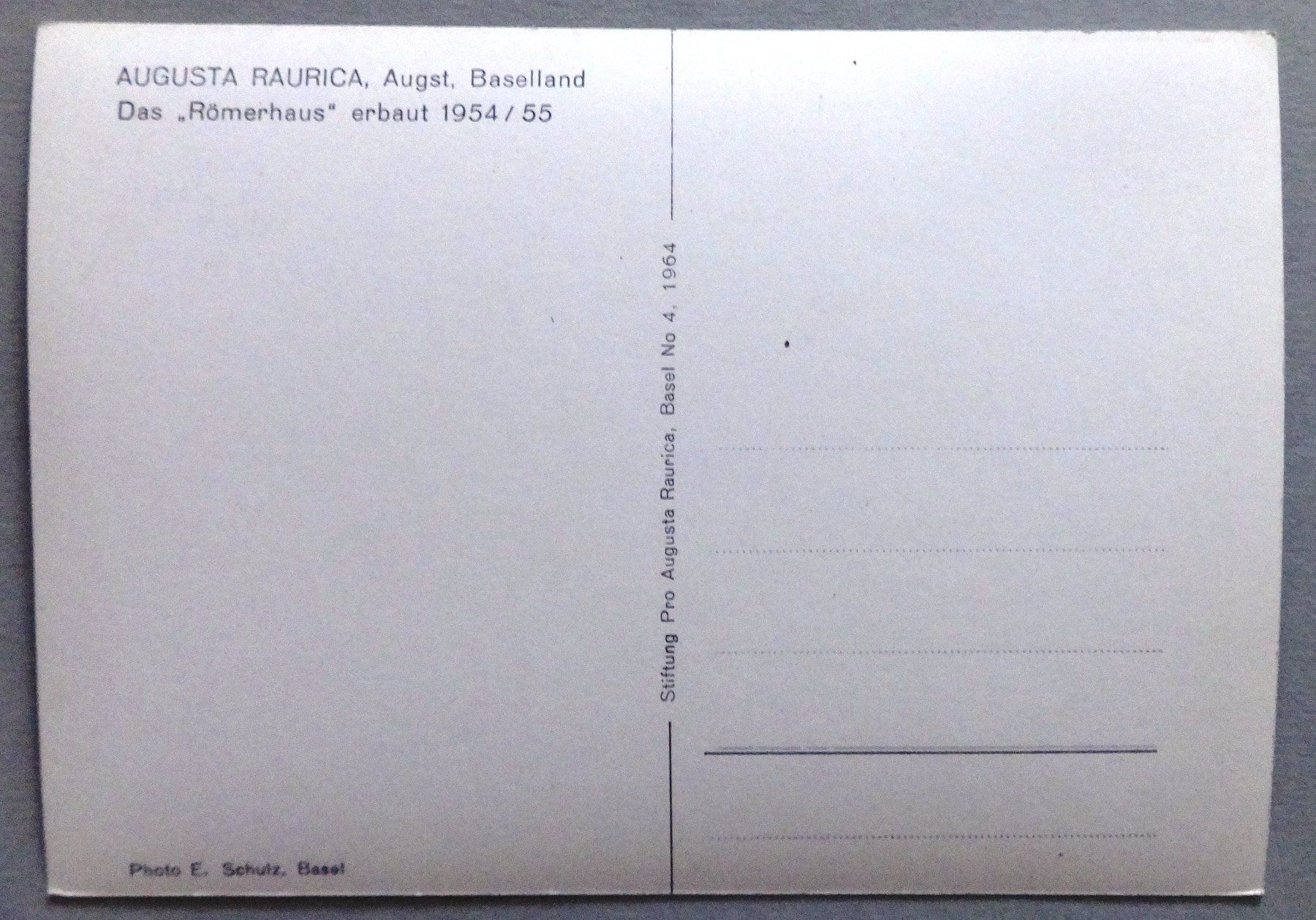 Cartoline postali: Augusta Raurica, Augst, Das "Römerhaus" – Usato da Fétigny venduto da Billy2miny 1