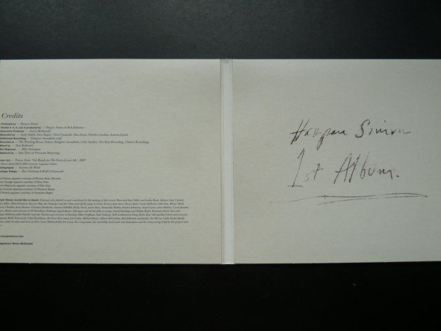 CD: Harper Simon - same (1st album, 2009) – Usato da Au ZH venduto da sikoku 1