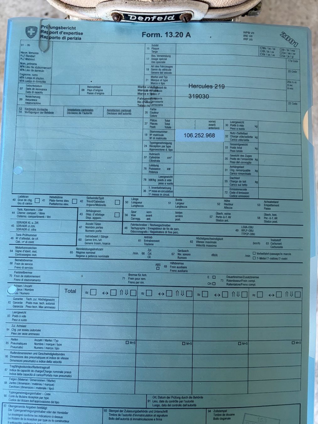 Ciclomotori: Hercules 219 Moped – Usato da Niedergösgen venduto da Alotus67 4