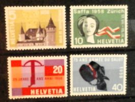CH Werbemarken 1958**