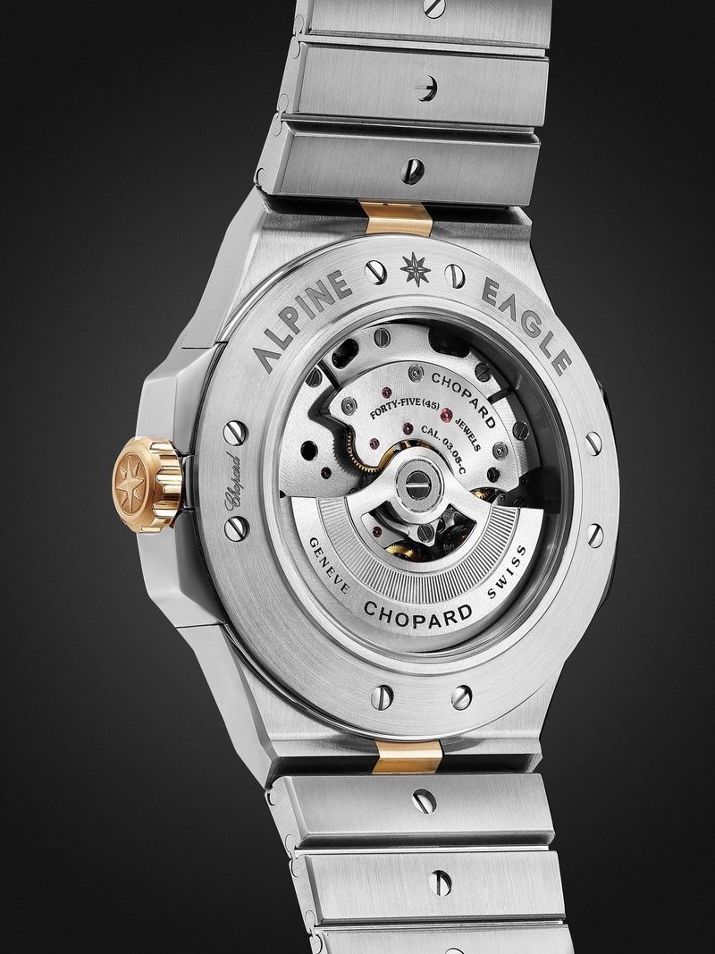 Chopard Orologi: Chopard Alpine Eagle 41mm — Acier & Or Rose – Usato da Cheyres venduto da Helvetic-Watches 2