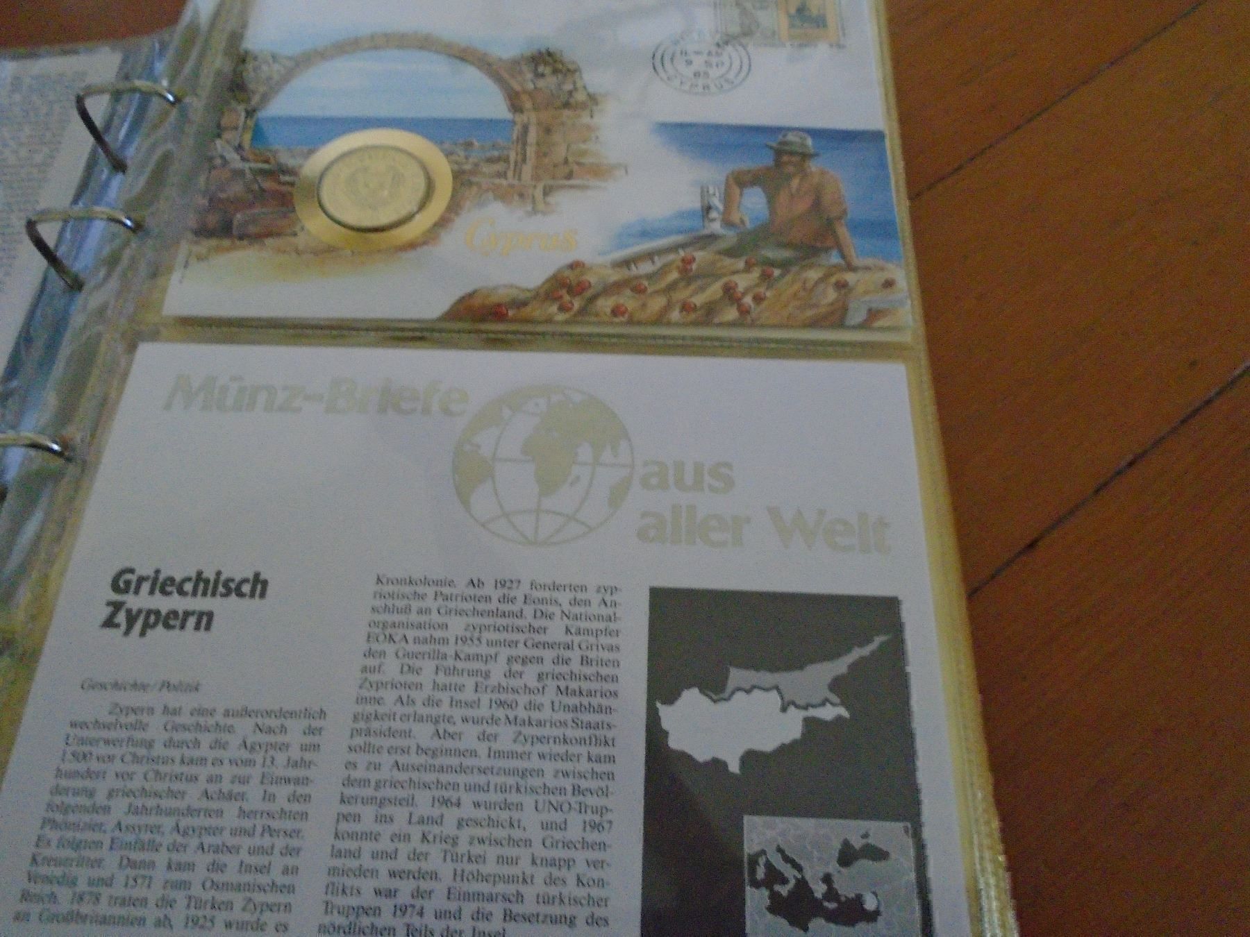 Tutti le monete: Münzbrief Griechisch Zypern – Usato da Olten venduto da Disc-Verkauf
