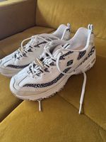 Skechers D'Lites weiss Grösse 40 Leder/Synthetik guter Zusta