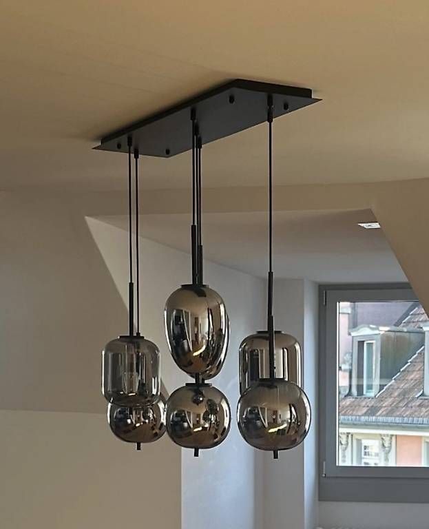 Kronleuchter & Deckenlampen: Pendellampe mit Rauchglas – Gebraucht aus Luzern von Pascalito17 1