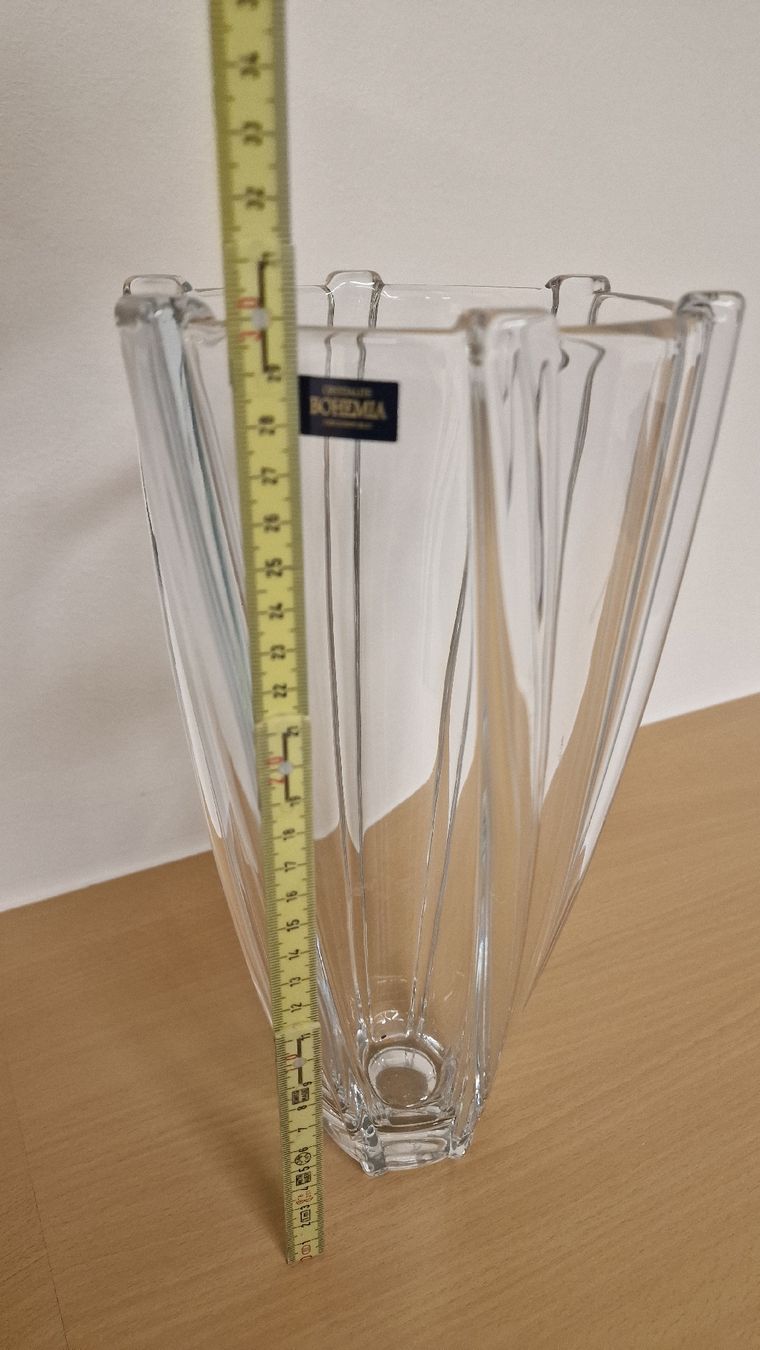 Vasen & Gefässe: Vase Kristallit Bohemia 30 cm  – Neu (gemäss Beschreibung) aus Herisau von Antiques.AR 2