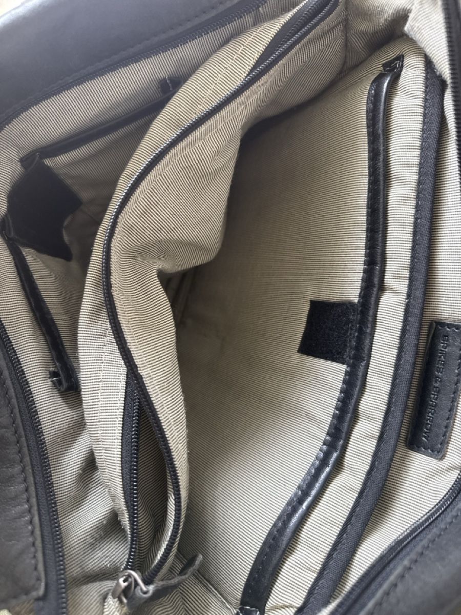 Valigie & Borse: Spike & Elegante schwarze Ledertasche/Aktentasche – Usato da Münsingen venduto da keka07 4