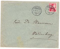 lettre de Pratteln pour Waldenburg le 16.IX.11