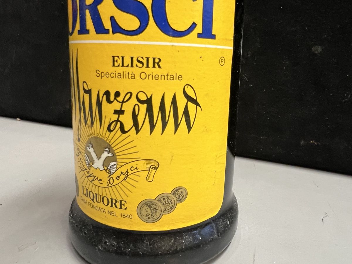 Bevande alcoliche: BORSCI ELISIR ANCIENNE BOUTEILLE ENTAMÉE  – Usato da Genève venduto da Leboucheoreilles 2