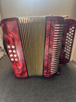Akkordeon Hohner Victoria rot mit Tasche gebraucht