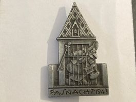 Basler Zink-Fasnachtsplakette 1943