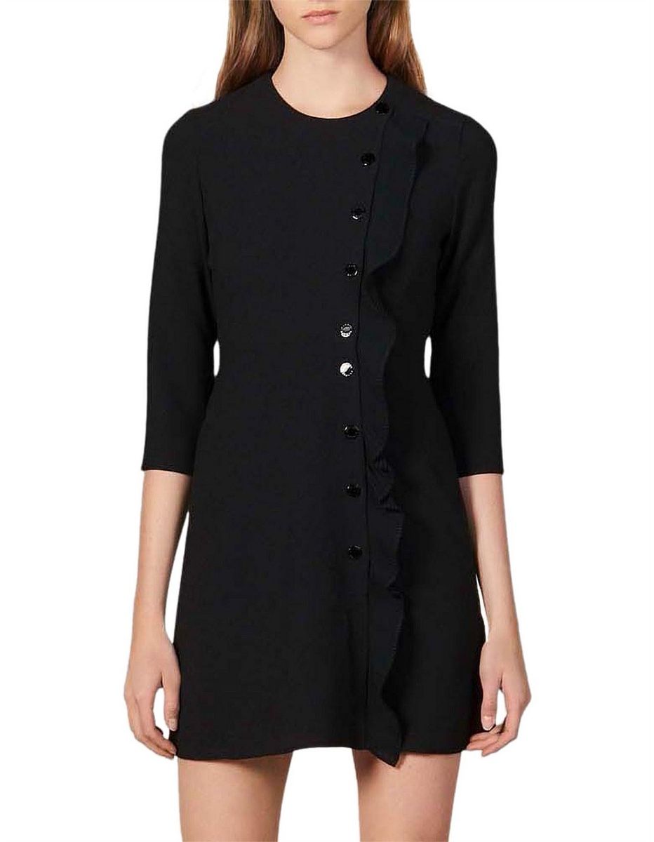 Sandro Vestiti: Sandro , Elegantes, kurzes, schwarzes Kleid, Grösse S – Nuovo (secondo la descrizione) da Worblaufen venduto da fortuna..