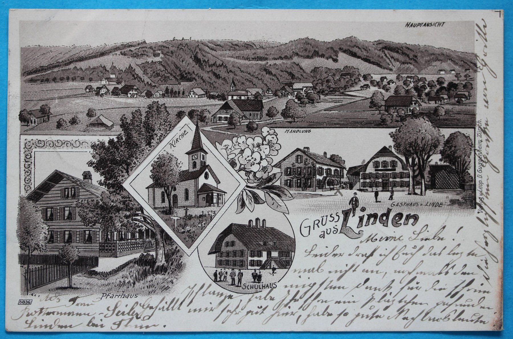 Cartoline postali: LINDEN LITHO AK – Usato da Lotzwil venduto da pirolh