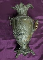 Antike Bronze Vase Gem Foto Art Deko Raritäts wert ca 1000,-