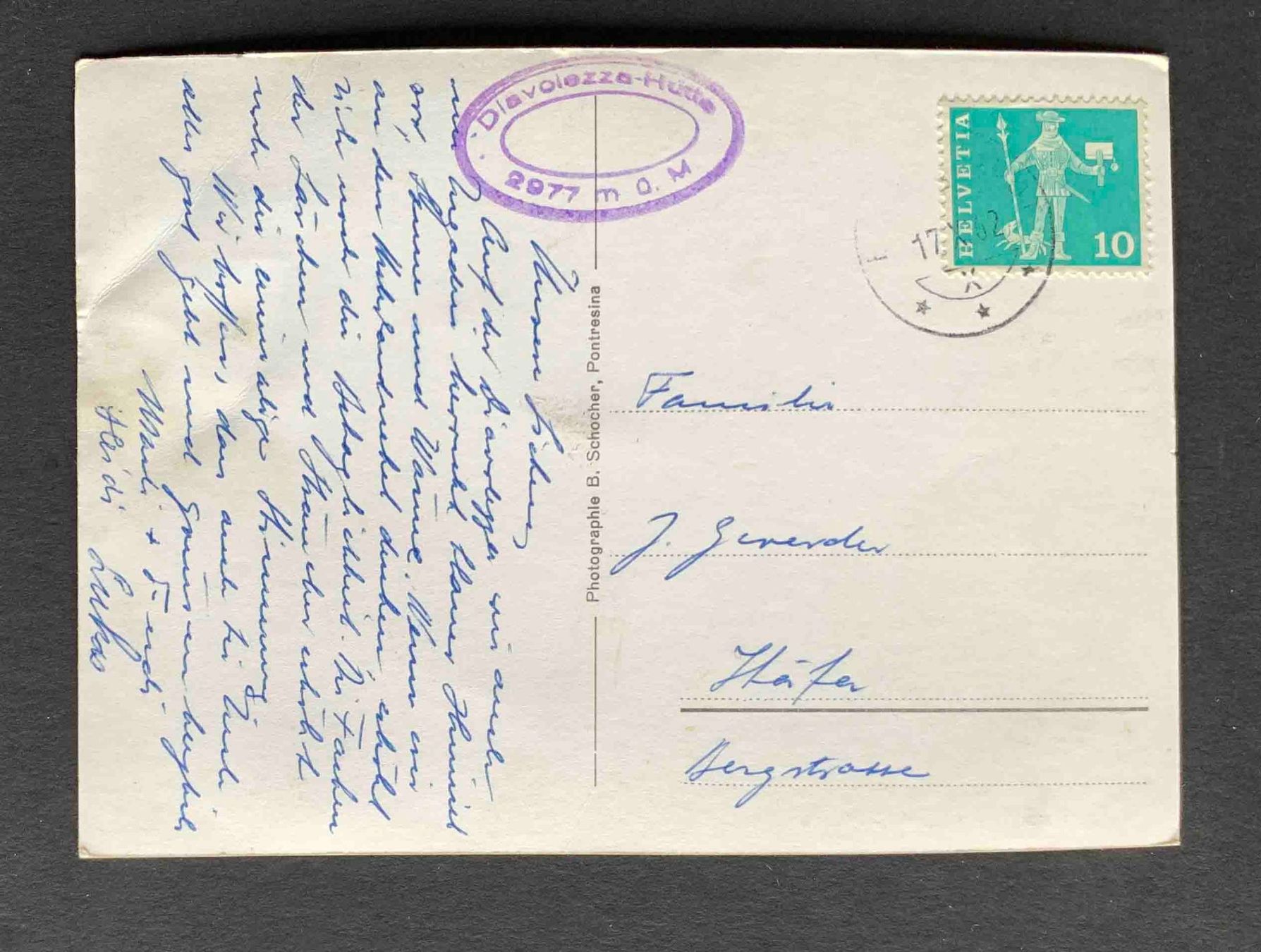Cartoline postali: AK Gletscherspalte auf dem Persgletscher mit Piz Palü – Usato da Goldau venduto da artelier1 1