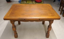 Vintage Esstisch Eiche ausziehbar 120 x 85 cm HE322