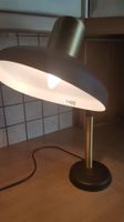 Lampe de bureau vintage dorée et marron