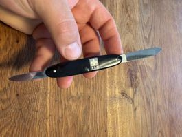 Altes PTT Taschenmesser mit zwei Klingen, gut erhalten 52