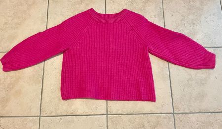 Barbour Pullover Wolle Pink/Fuchsia Stile Crop (eingelaufen)