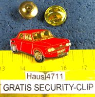 NSU TTS ROT AUTO PIN OLDI mit SECURITY-CLIP GOLDIG