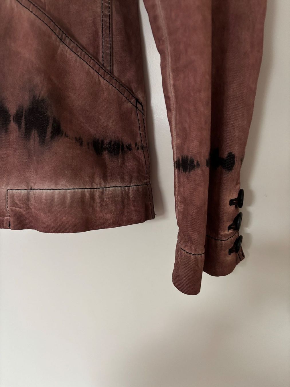 Dior Giacche: DIOR ,taillierter Blazer, Tie-day print, rostrost/schwarz 34 – Usato da Herrliberg venduto da mayfi 3
