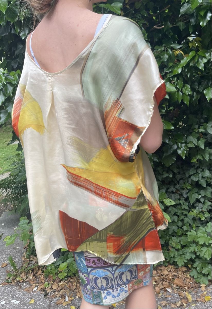 Camicette: Camicia seta multicolore design unico e leggera – Nuovo (secondo la descrizione) da Gordevio venduto da LanaZimm 3