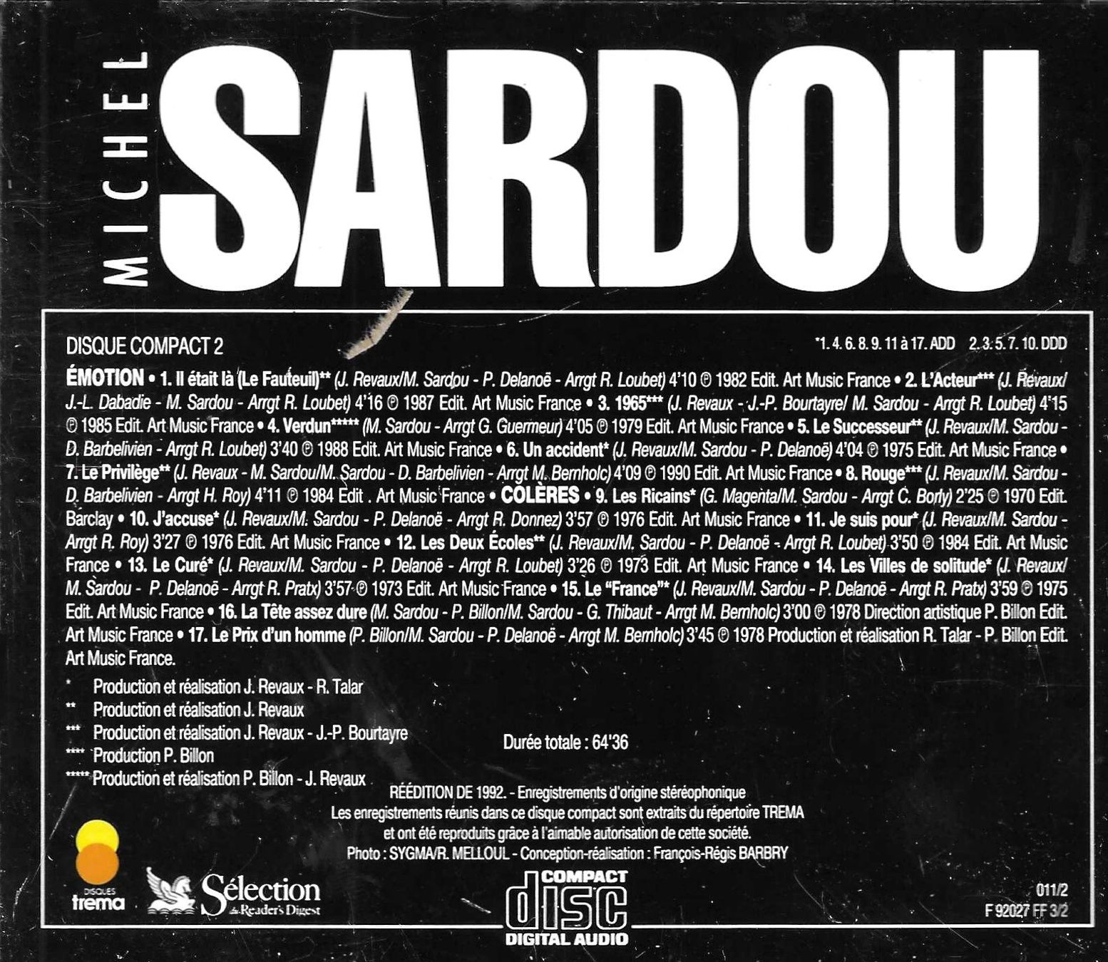CD: Michel Sardou 3 CD's – Usato da Savagnier venduto da Ne2065 2