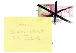 ATM 15 Zusatzfrankatur aus Versehen Ausgabetagstempel