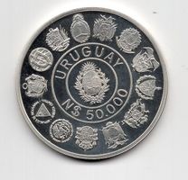 (2273) Uruguay, 50'000 Pesos, 1991, stgl
