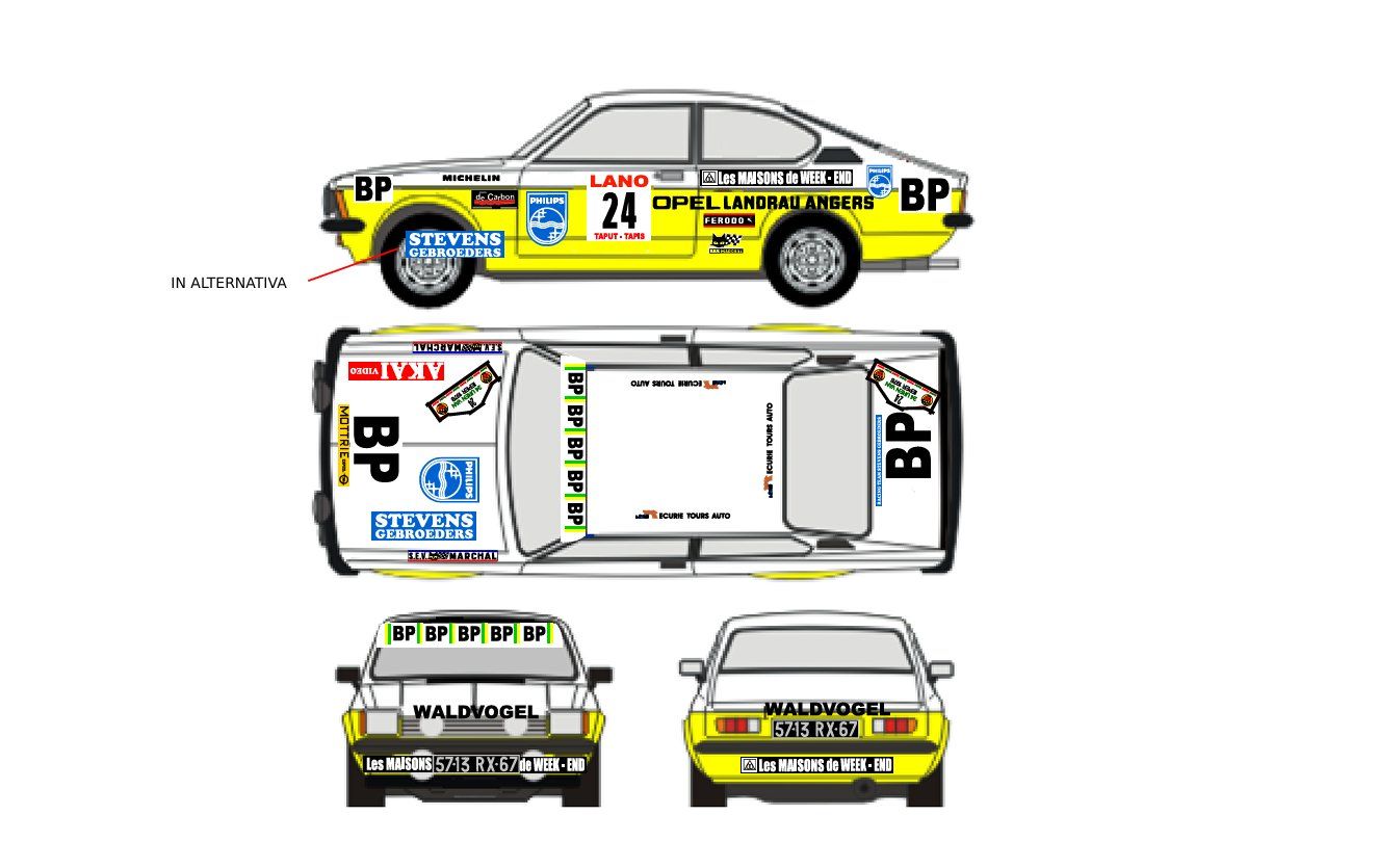 Sticker: DECALS 1/43 OPEL KADETT RAVENELL – Nuovo (secondo la descrizione) da Lodrino venduto da gtv79 2