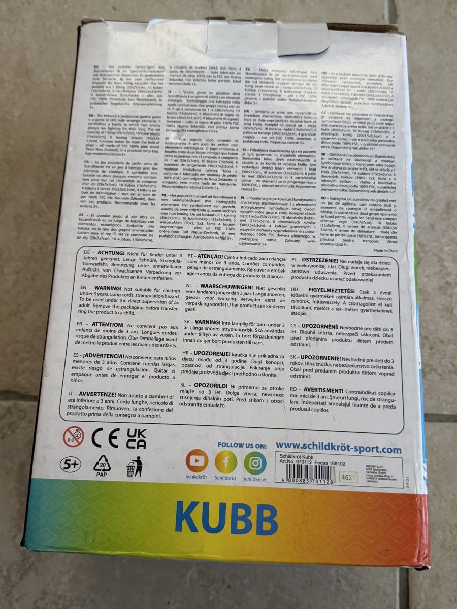 Giochi: KUBB SCHILDKRÖT  – Nuovo (secondo la descrizione) da Bedano venduto da VBimby 2