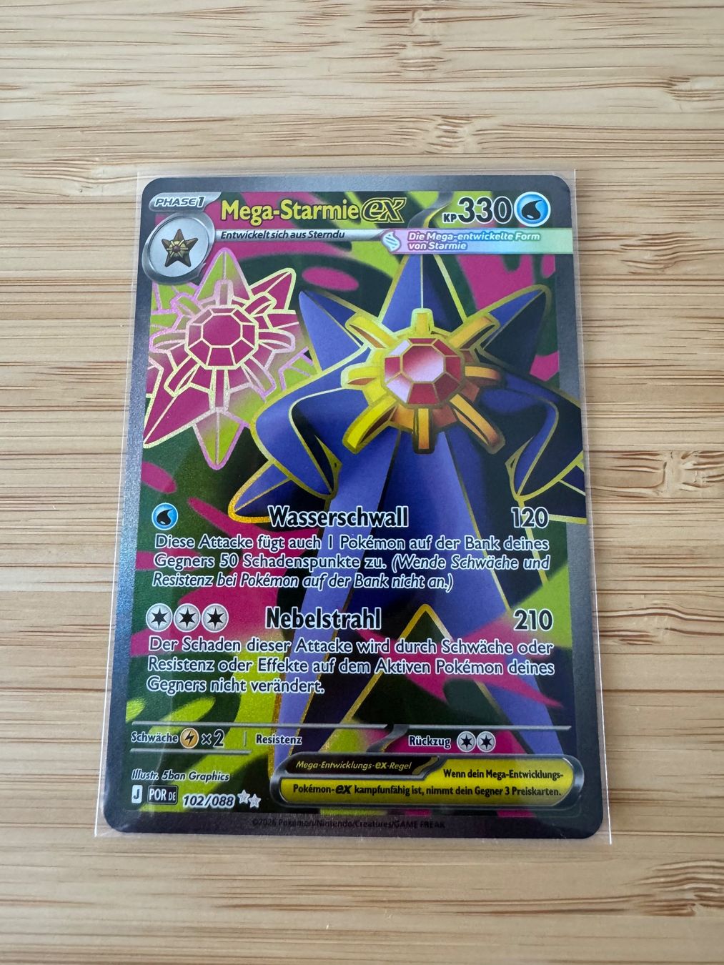 Pokémon Carte collezionabili: Mega-Starmie ex 102/088 Optimale Ordnung DE – Nuovo (secondo la descrizione) da Ballwil venduto da swiddy