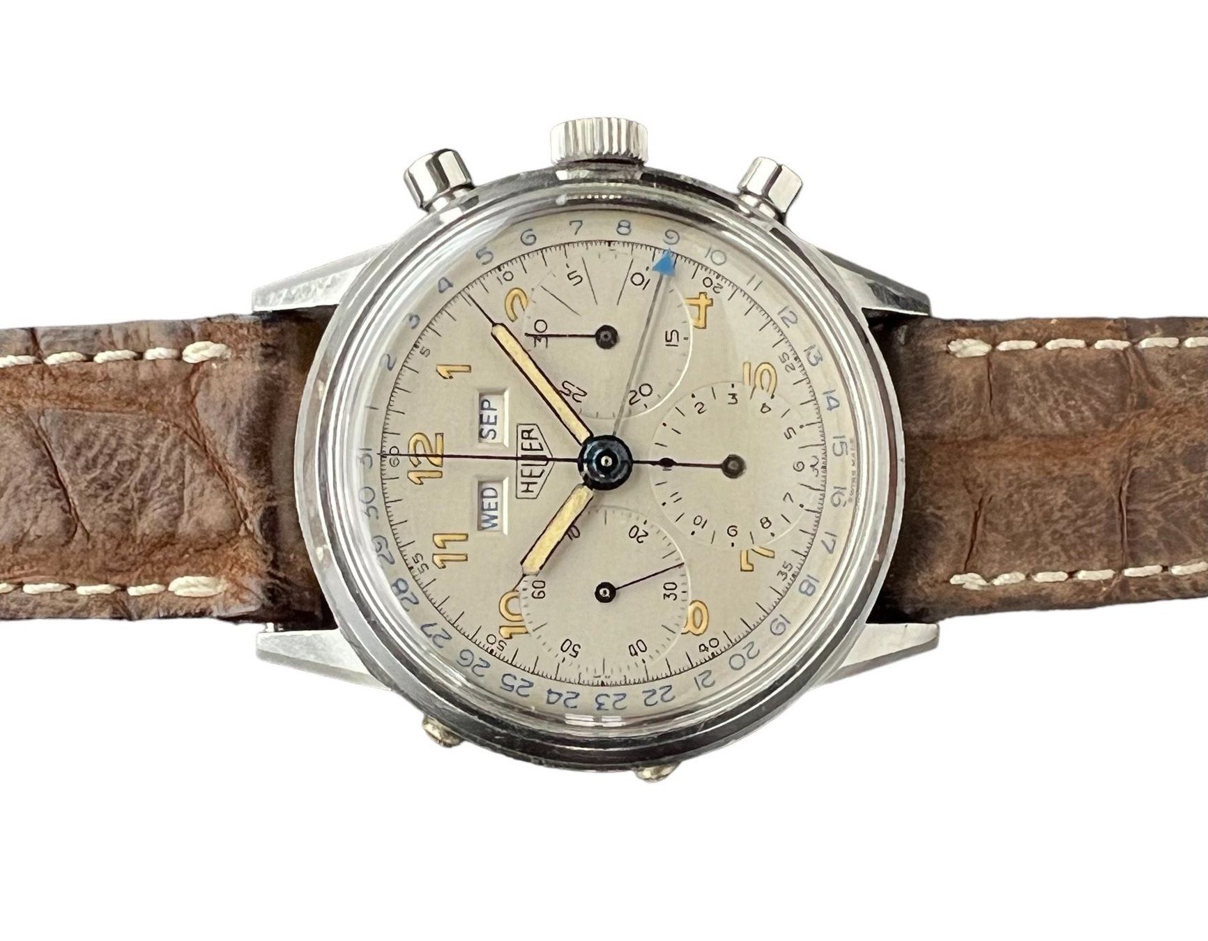 Tag Heuer Orologi: Heuer Vintage Ref. 2547 from 1950' Full Set Rare' – Usato da Morges venduto da 24time 1