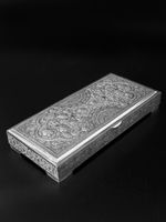 Antike Silber Schatulle aus Isfahan / Persien