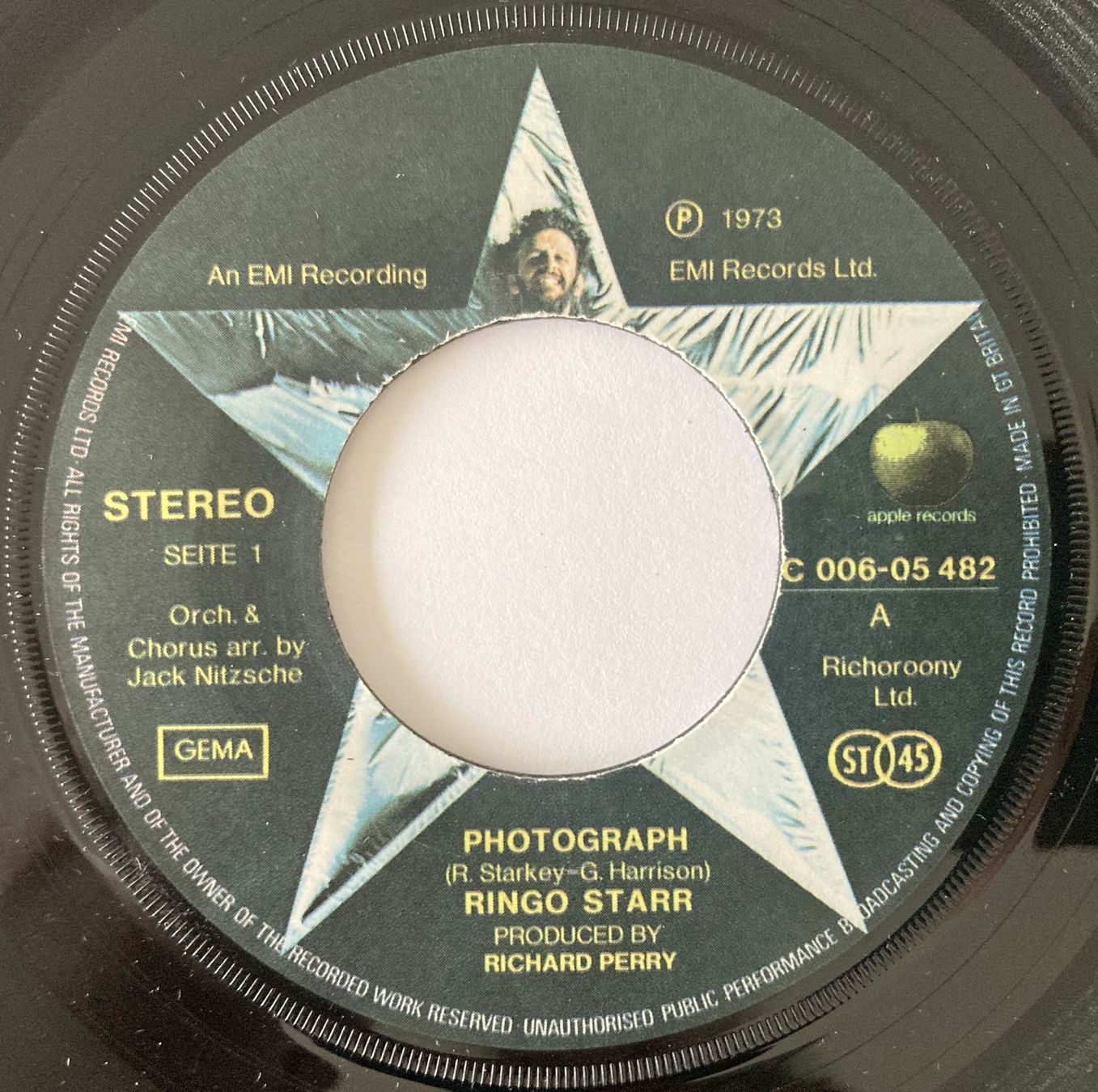 Schallplatten: RINGO STARR - PHOTOGRAPH – Gebraucht aus Bottens von hotter-than-hell 2