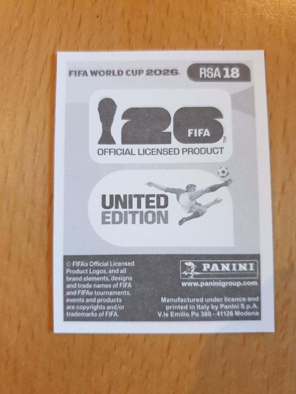 Panini Carte collezionabili: Panini WM 2026 RSA IORAAM RAYNERS 18 – Nuovo (secondo la descrizione) da Einsiedeln venduto da MGXX 1