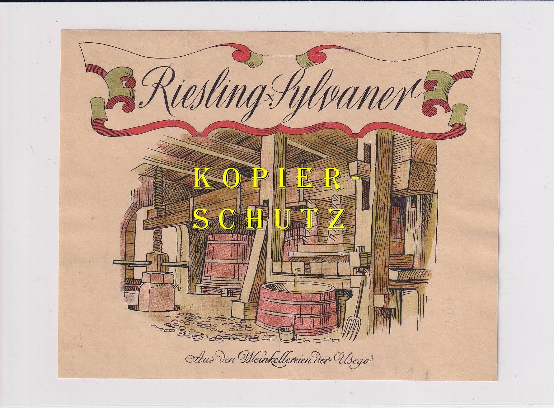 Carta: Etikette - Riesling x Sylvaner – Usato da Hombrechtikon venduto da Rudolf07
