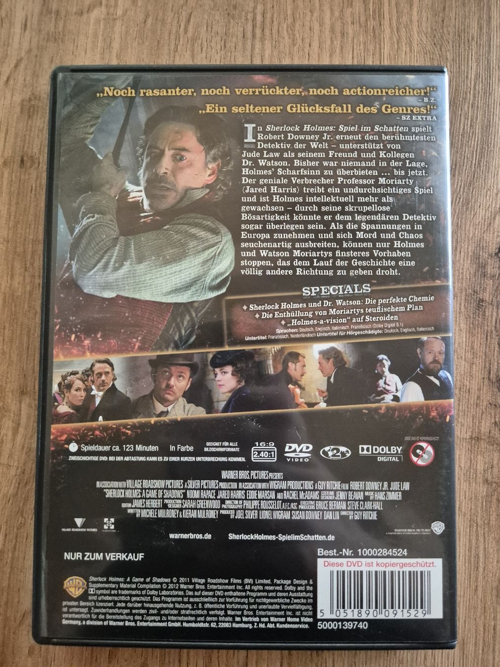 Tutti i DVDs: Sherlock Holmes - Spiel im Schatten DVD – Usato da Berneck venduto da jst_nk6y 1