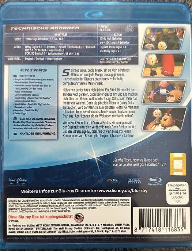 Alle DVDs: Disney Himmel und Huhn Blu-ray Disc – Gebraucht aus Beringen von Mantafisch1 1