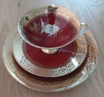 Bavaria Weisse Rose Gedeck, Rarität, top Zustand!