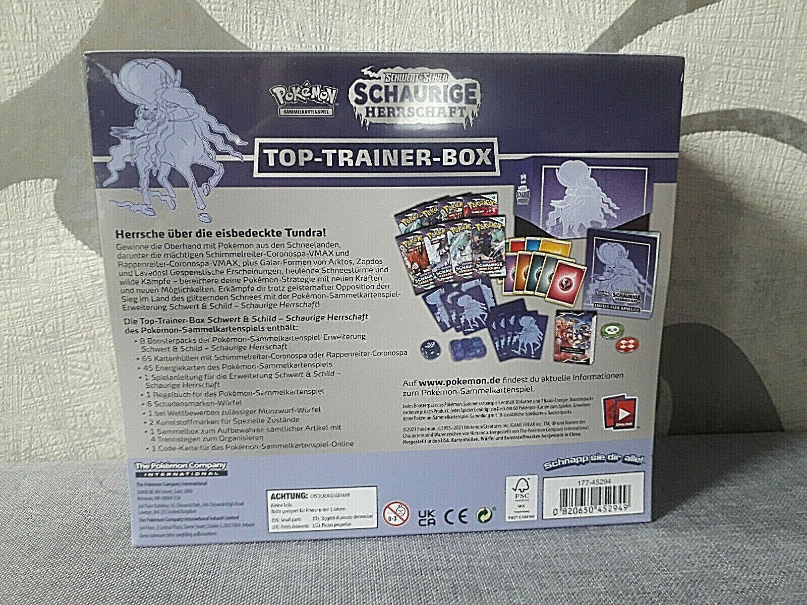 Pokémon Sammelbilder & Trading cards: Schaurige Herrschaft Top-Trainer-Box – Neu und originalverpackt aus Matzendorf von HaiNakamoto 1
