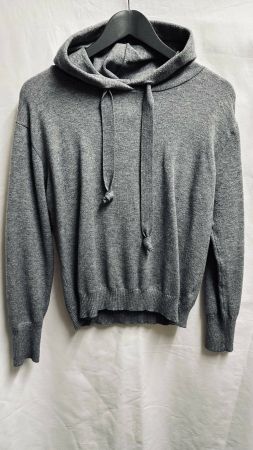 Grauer Kapuzen Pullover S / M