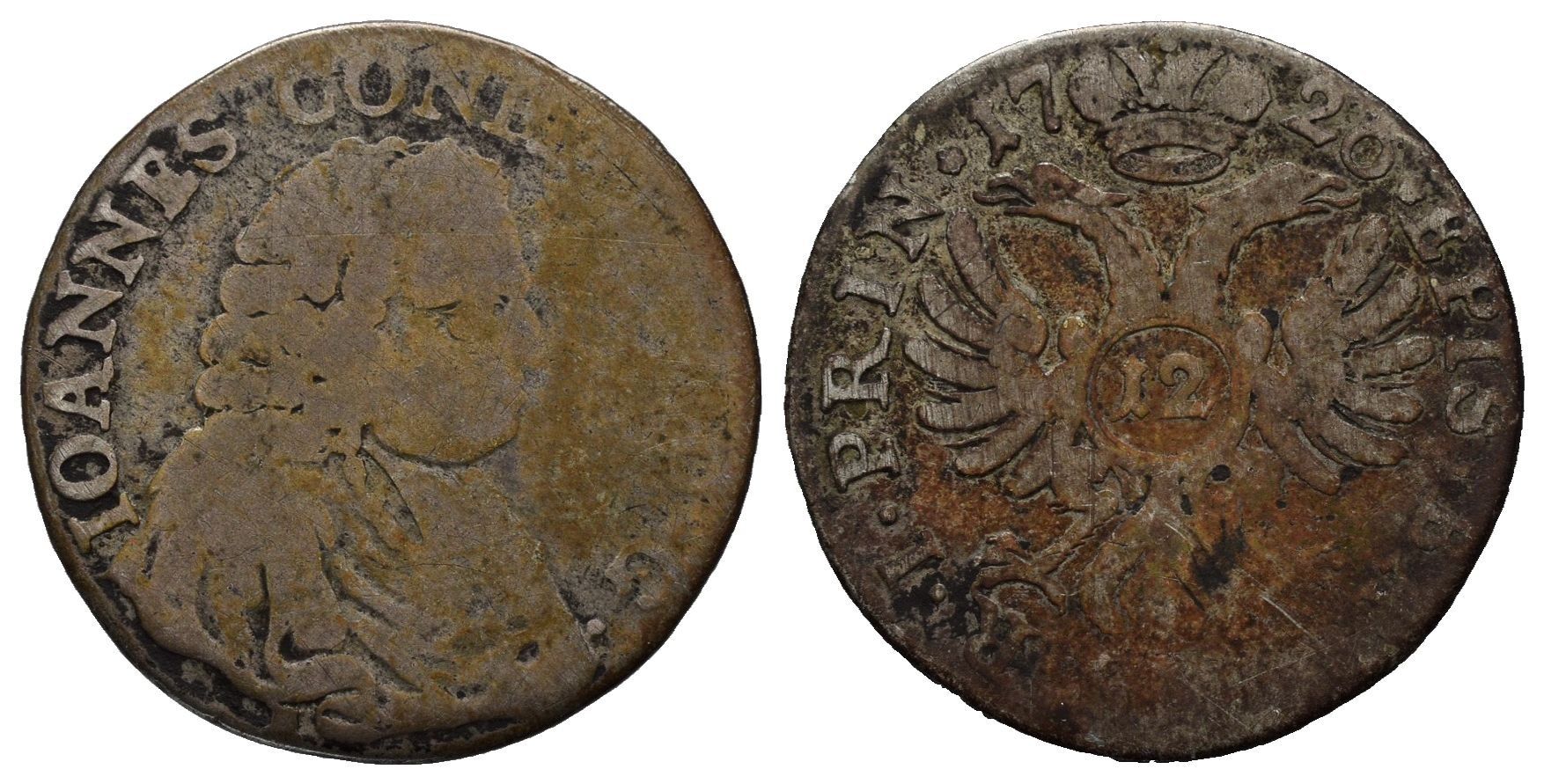 Tutti le monete: Basel 12 Kreuzer 1726  /2180 – Usato da Trimbach venduto da Solothurn1
