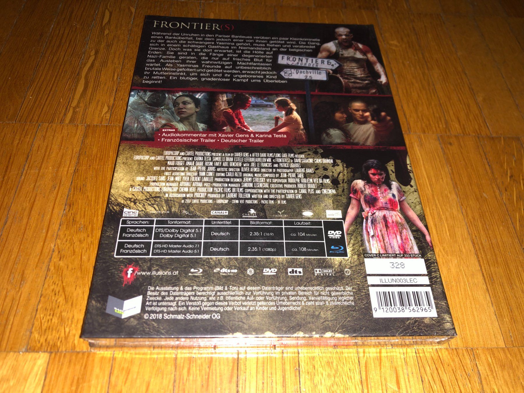 Tutti i DVDs: Frontier(s) - MEDIABOOK - C - UNRATED – Nuovo e nell'imballaggio originale da Basel venduto da havsok 1