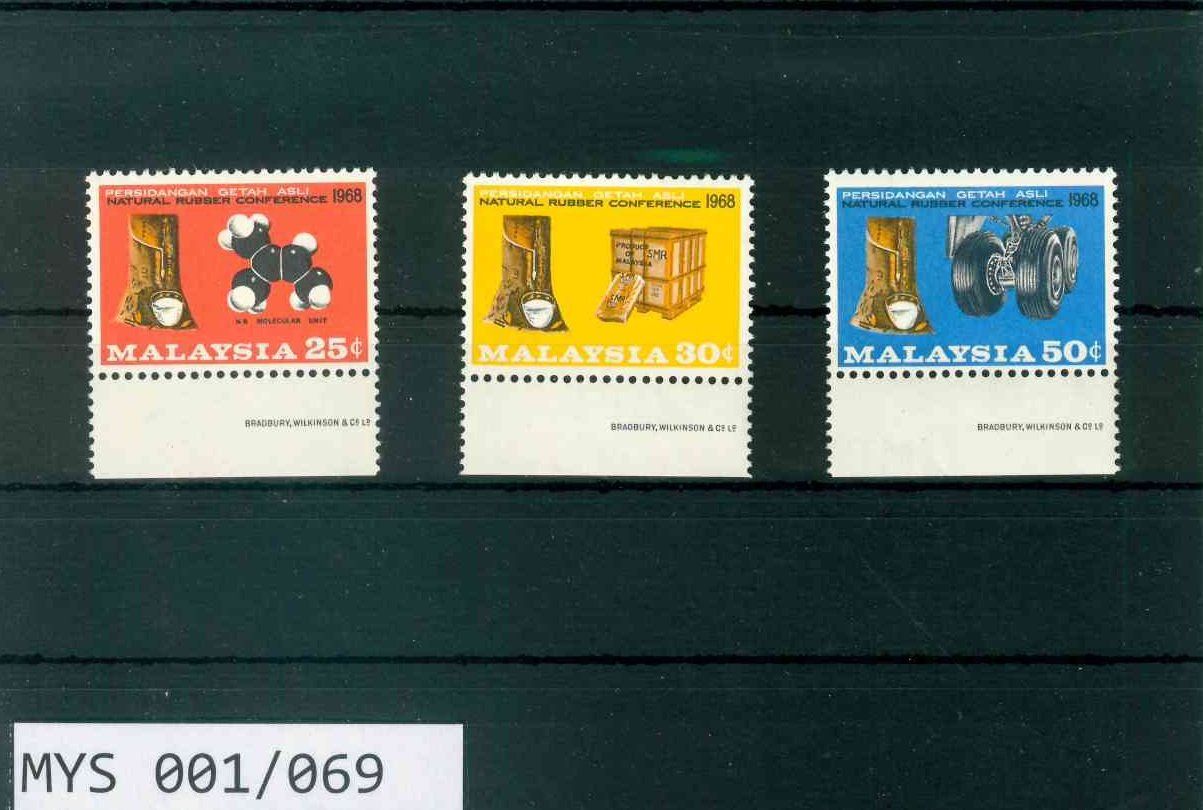 Alle Briefmarken: MALAYSIA 3 BRIEFMARKEN KAUTSCHUK – Neu (gemäss Beschreibung) aus Marly von Stampfinder